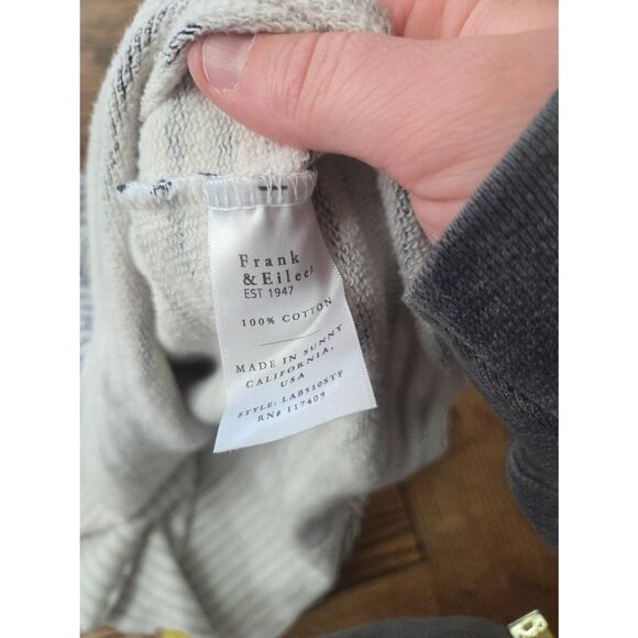 Frank & Eileen Patrick Popover Henley in White & British Royal Navy Triple Fleec - Picture 6 of 7